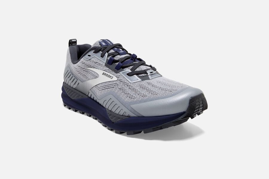 Brooks Cascadia 15 Trail Running Shoes Mens - Silver - ANQEH-8405